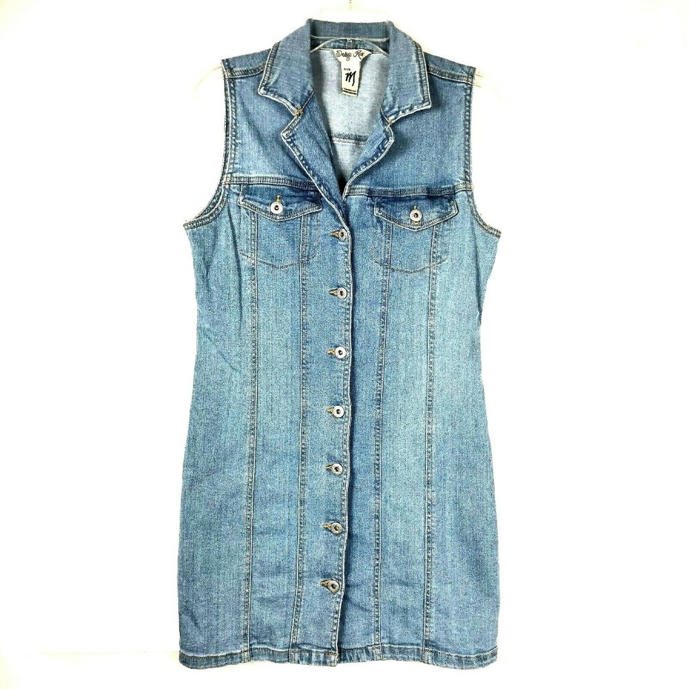 Ordigo Rein Women's Denim Sleeveless Dress 15E